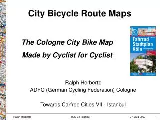 City Bicycle Route Maps