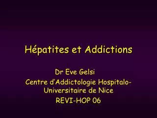 h patites et addictions