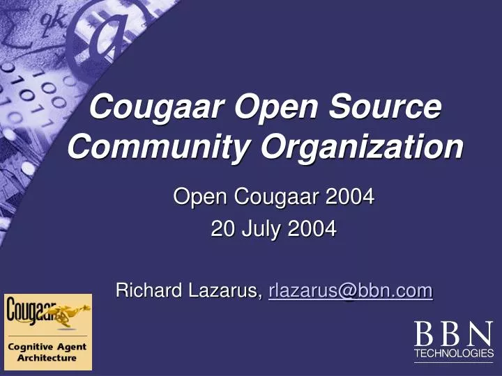 cougaar open source community organization