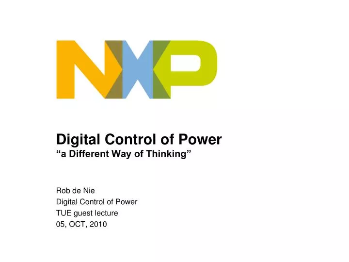 digital control of power a different way of thinking