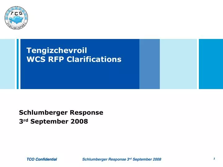 tengizchevroil wcs rfp clarifications