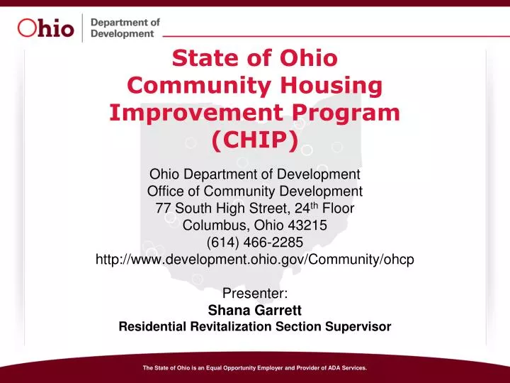 state of ohio community housing improvement program chip