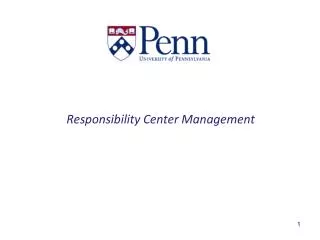 Responsibility Center Management