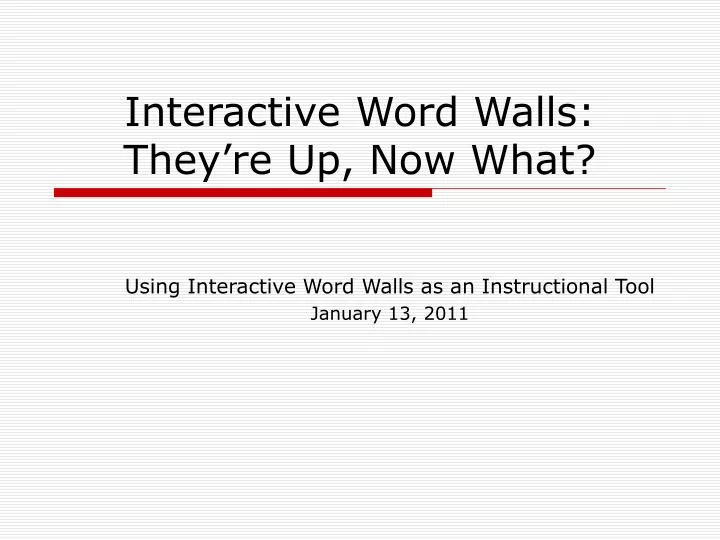 interactive word walls they re up now what
