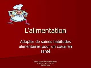 l alimentation