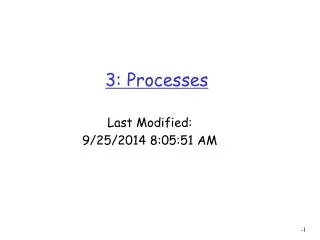 3: Processes