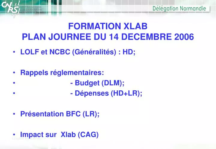 formation xlab plan journee du 14 decembre 2006