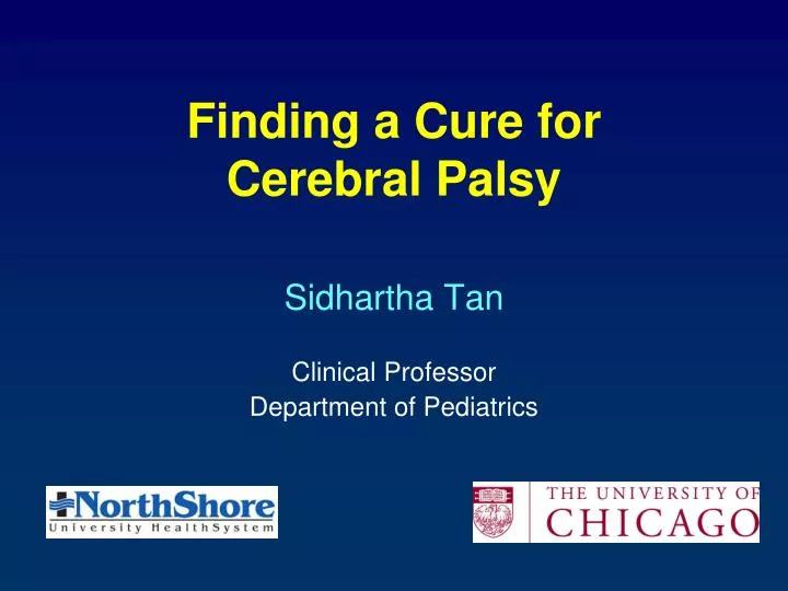finding a cure for cerebral palsy