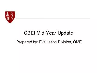 CBEI Mid-Year Update