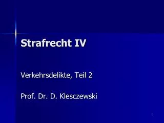 strafrecht iv