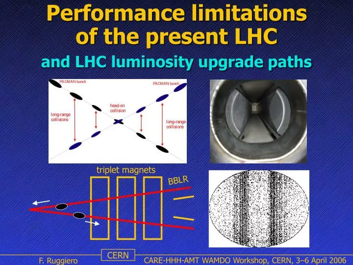 performance limitations of the present lhc