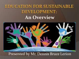 Education for sustainable development: