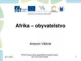 afrika obyvatelstvo