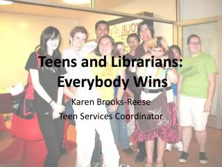 Karen Brooks-Reese Teen Services Coordinator