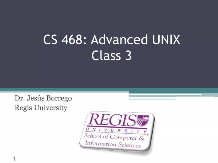 cs 468 advanced unix class 3
