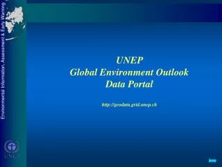 UNEP Global Environment Outlook Data Portal geodata.grid.unep.ch
