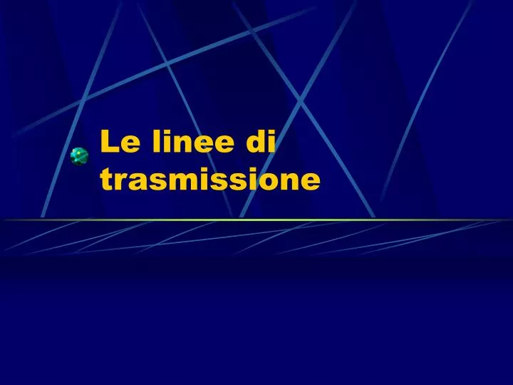 le linee di trasmissione