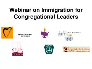 Webinar on Immigration for Congregational Leaders