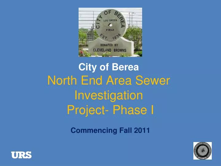 city of berea north end area sewer investigation project phase i
