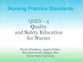 nursing practice standards