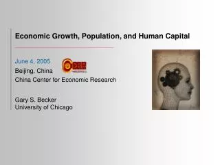 Economic Growth, Population, and Human Capital