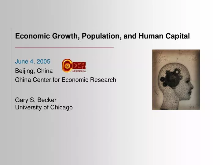 economic growth population and human capital