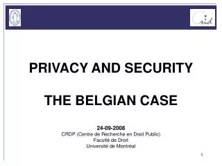 Protection of privacy in European and national law