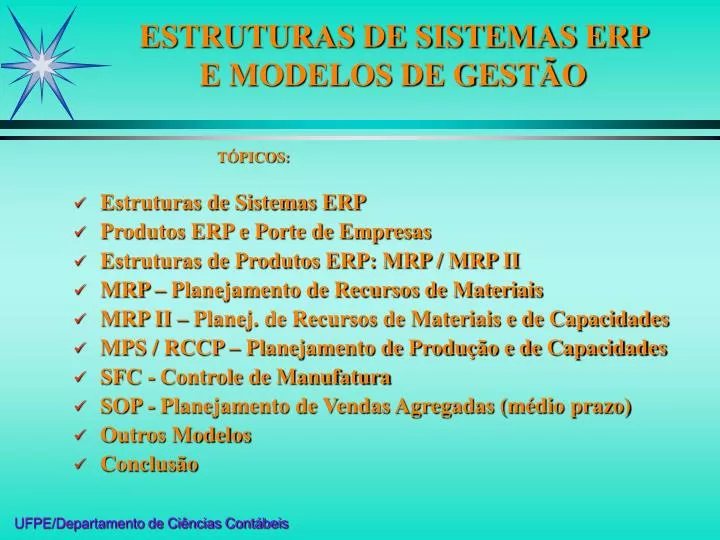 estruturas de sistemas erp e modelos de gest o