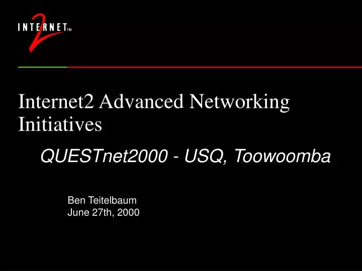 internet2 advanced networking initiatives