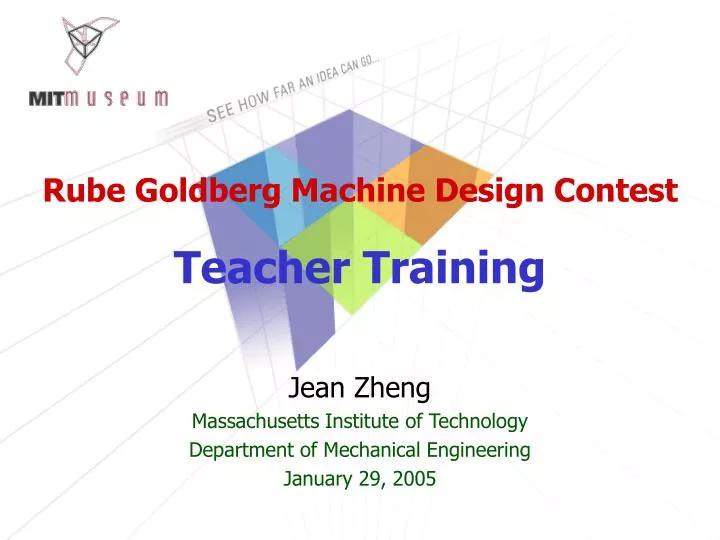 rube goldberg machine design contest teacher training