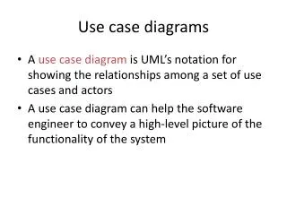 Use case diagrams
