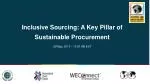 Inclusive Sourcing: A Key Pillar of Sustainable Procurement - slide 1