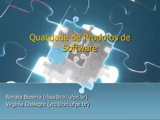 qualidade de produtos de software