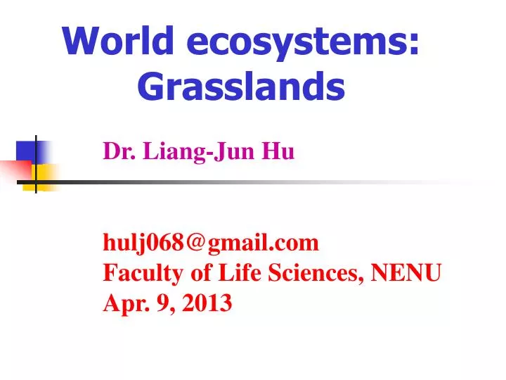 world ecosystems grasslands