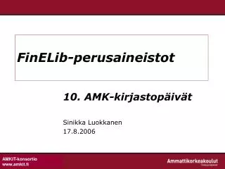 finelib perusaineistot