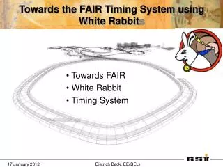 Towards the FAIR Timing System using White Rabbit s