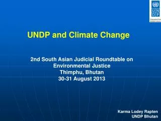 undp and climate change