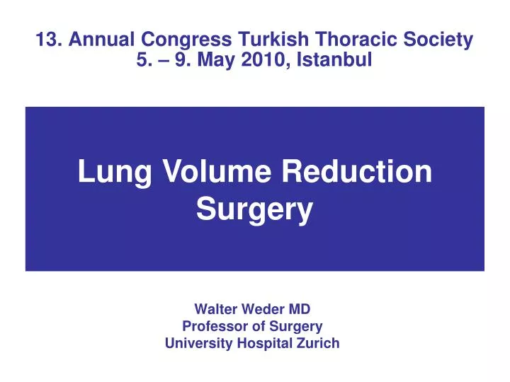 13 annual congress turkish thoracic society 5 9 may 2010 istanbul