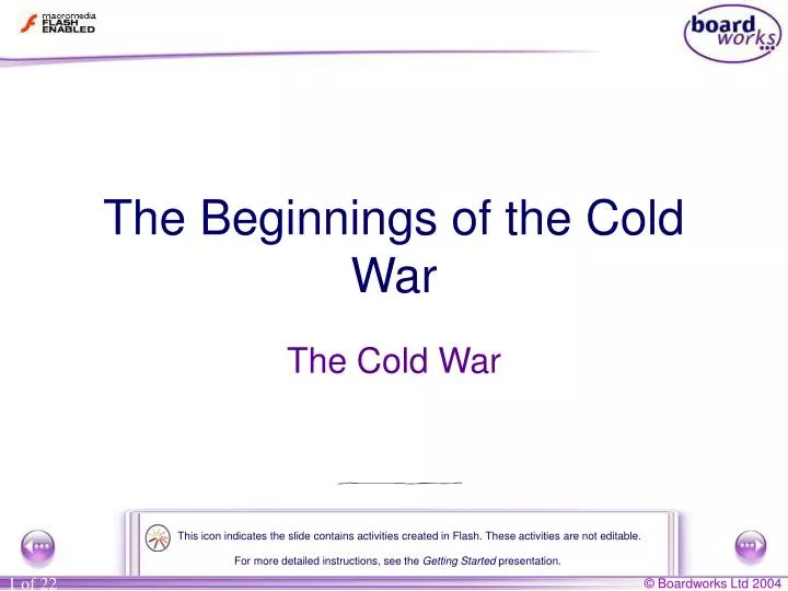 the beginnings of the cold war