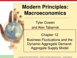 Chapter 12 Business Fluctuations and the Dynamic Aggregate Demand-Aggregate Supply Model