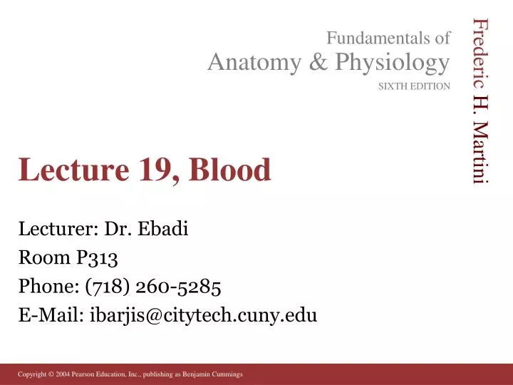 lecture 19 blood