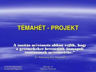 t mah t projekt