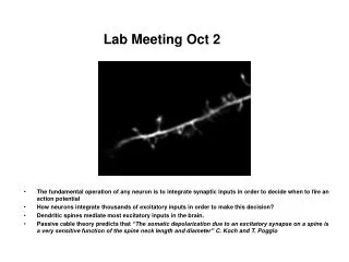 Lab Meeting Oct 2