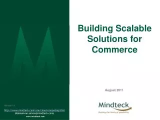 Building Scalable Solutions for Commerce