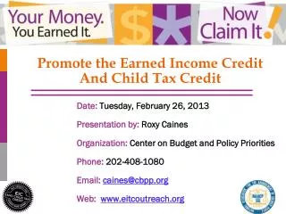 Promote the Earned Income Credit And Child Tax Credit