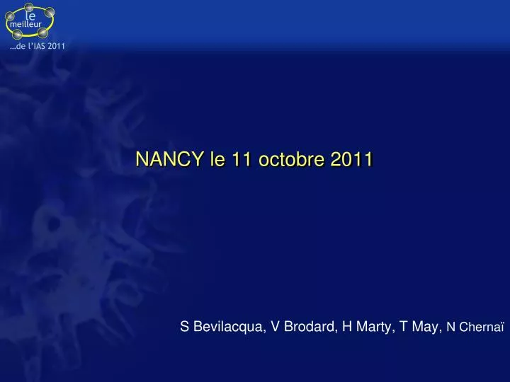 nancy le 11 octobre 2011