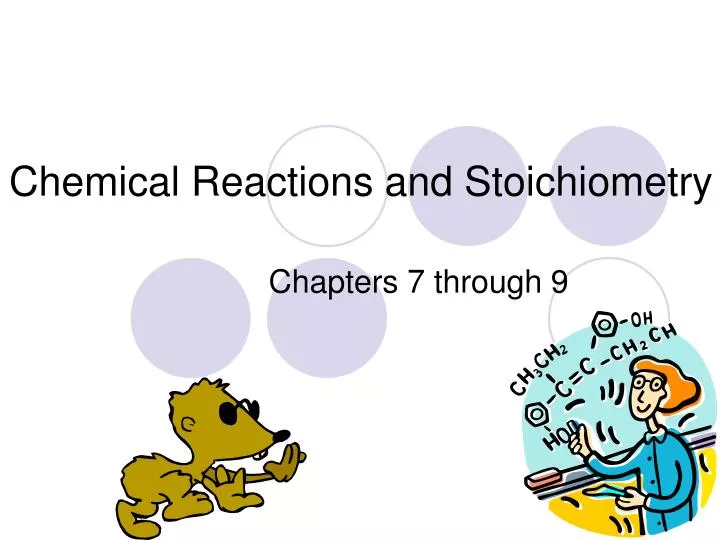 chemical reactions and stoichiometry