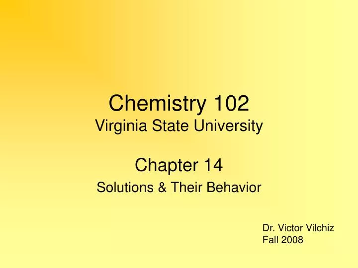 chemistry 102 virginia state university