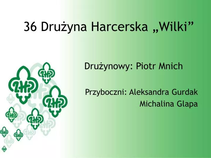 36 dru yna harcerska wilki