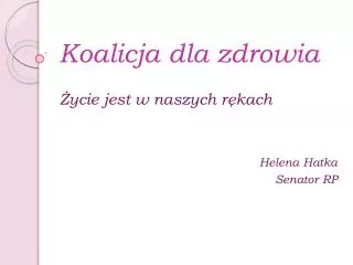 koalicja dla zdrowia